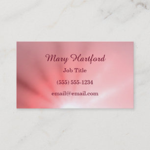 Pink Ray of Light Business Card