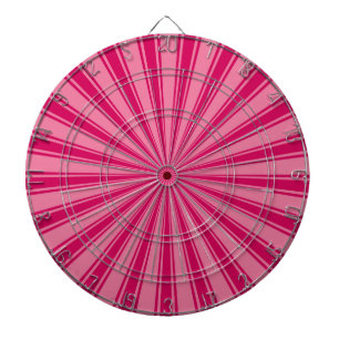 Pink rays retro funky sun stripes dartboard