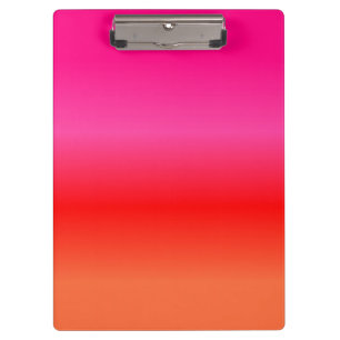 Pink, Red and Orange Gradient Clipboard