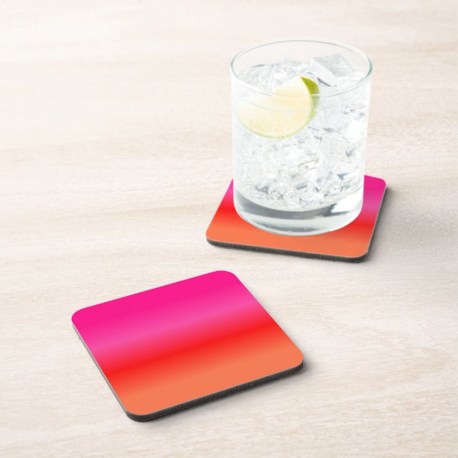 Pink, Red and Orange Gradient Coaster (Right Side)