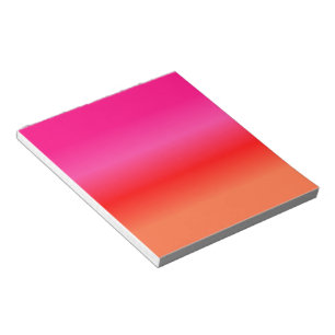 Pink, Red and Orange Gradient Notepad