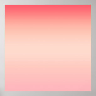 Pink red and yellow colour gradient background poster