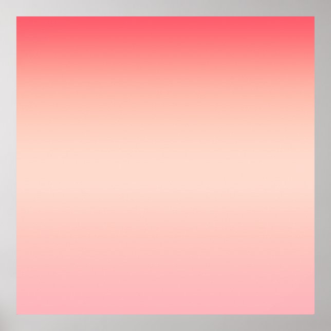 Pink red and yellow colour gradient background poster (Front)