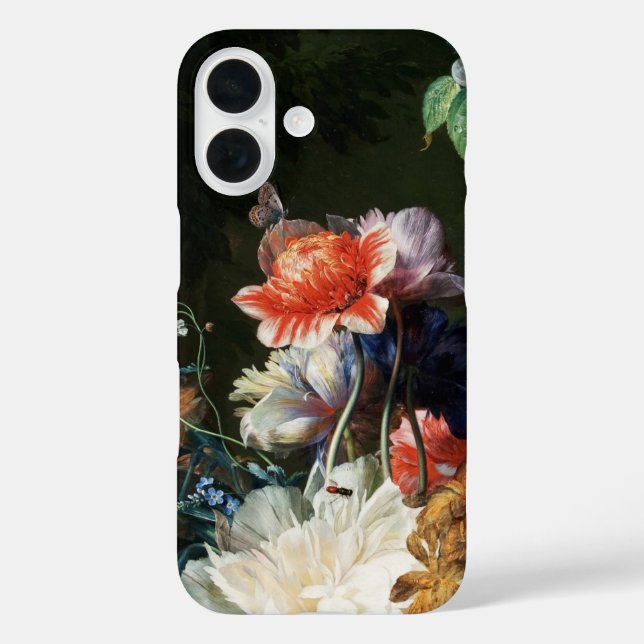 PINK RED ANEMONES WHITE FLOWERS,BUTTERFLY Floral Case-Mate iPhone Case (Back)