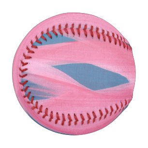 Pink Red Blends Blue Abstract Sky Baseball