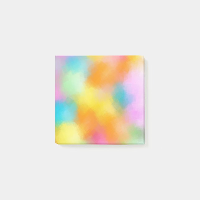 Pink Red Blue Green Purple Yellow Orange Custom Post-it Notes (Front)