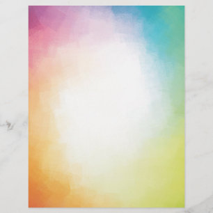 Pink Red Blue Green Yellow Modern Abstract Custom Letterhead
