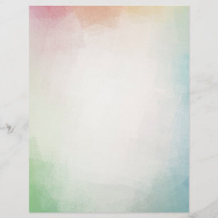 Pink Red Blue Green Yellow Modern Colourful Custom Letterhead
