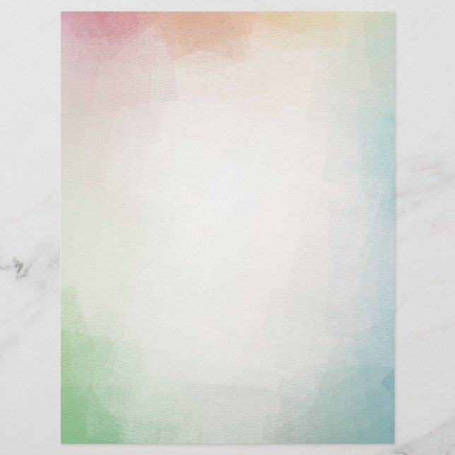 Pink Red Blue Green Yellow Modern Colourful Custom Letterhead (Front)