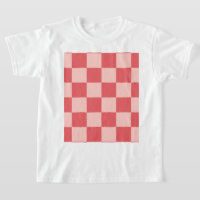 Pink Red Chequered Gingham Pattern