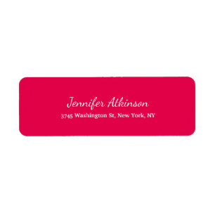 Pink Red Creative Handwriting Plain Feminine
