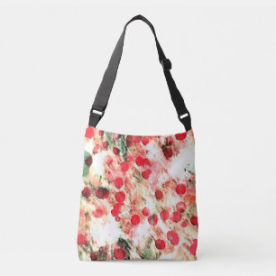 Pink Red Dirty Polka Dot Grunge Crossbody Bag