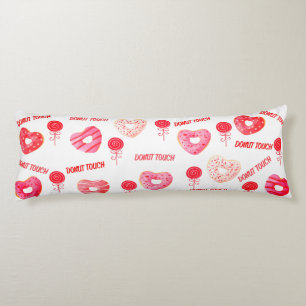 Pink & Red DoNut Touch Body Pillow