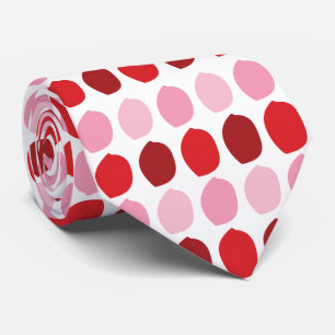 Pink Red Flower Petals Tie