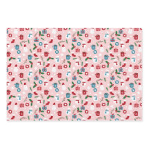  Pink Red Green Cute Cosy Christmas Patterns