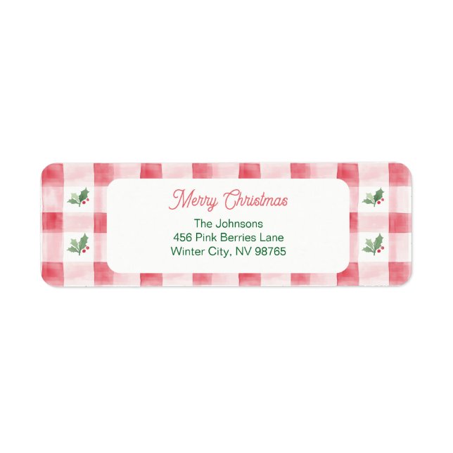 Pink Red Green Retro Christmas Pattern (Front)