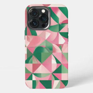 pink red green square iPhone 13 pro case