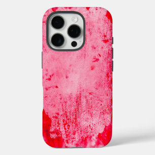 Pink Red Grunge Paint Texture iPhone 16 Pro Case