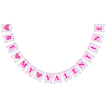 Pink red heart Be my Valentine romantic proposal