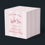 Pink & Red Heart Lingerie Bachelorette Dessert Favour Box<br><div class="desc">Oh-la-la! This pink and red hearts lingerie shower collection is all about flirty fun and feminine flair. Celebrate love, laughter, and a little mischief with this irresistibly sweet bachelorette party theme. ★ Let me help you plan your next party! ★ If you need coordinating décor, please check my matching collection....</div>