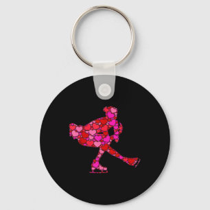 Pink Red Heart Valentines Day Women Girls - Figure Key Ring