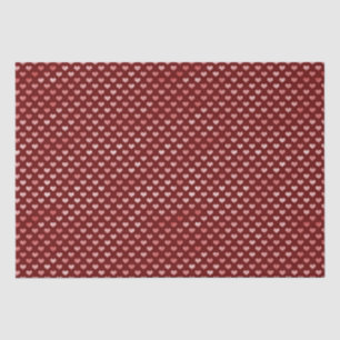 Pink Red Hearts Ombre Tissue Paper