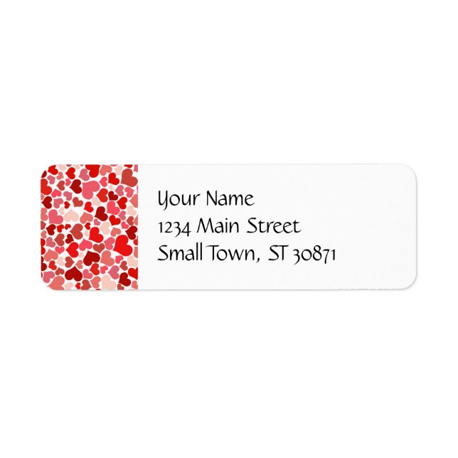 Pink Red Hearts Pattern Valentine's Day Love Gifts (Front)