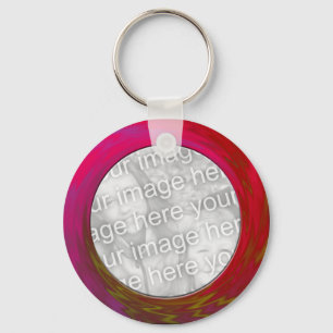 pink red key ring