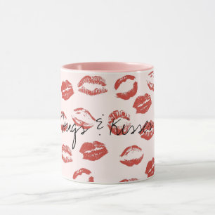 Pink Red Lips Kiss Mug