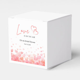 Pink & Red Love is in the Air Bridal Shower Favour Box