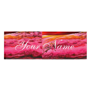 pink/red maui wave Thunder_Cove Name Tag