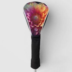 Pink Red Orange Yellow Purple Dahlia Flower Golf Head Cover