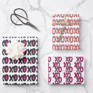 Pink & Red Personalised Wrapping Paper Sheets