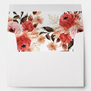 Pink & Red Pink Floral Envelope