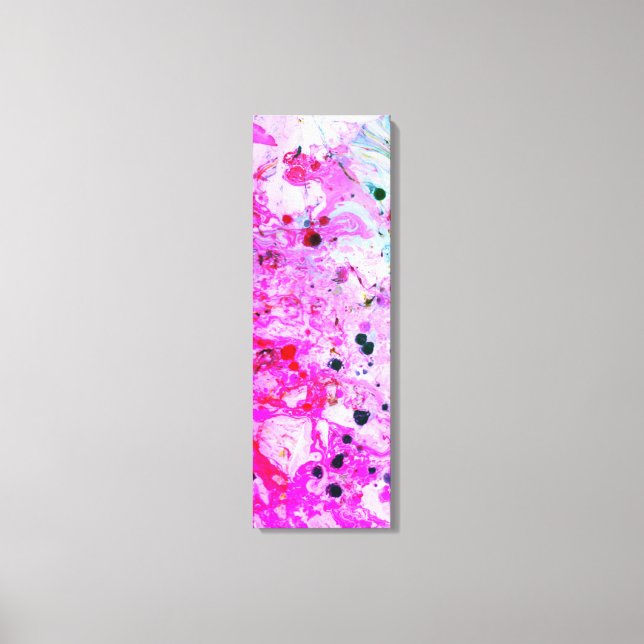 Pink Red Purple Blue Yellow Green Trendy Modern Canvas Print (Front)