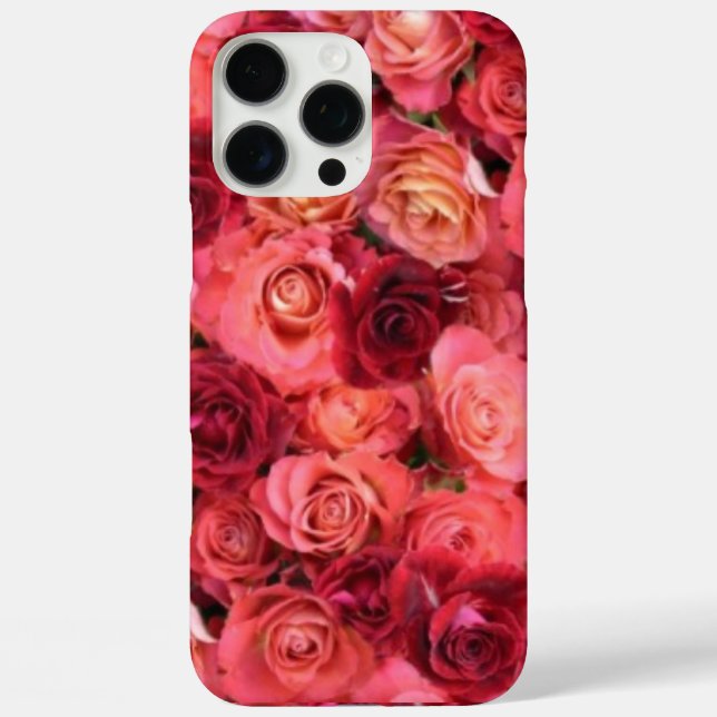 PINK RED ROSE FIELD Case-Mate iPhone CASE (Back)
