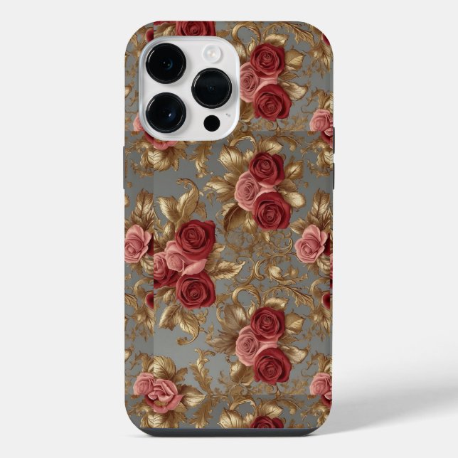 Pink & Red Rose , iPhone / iPad case (Back)