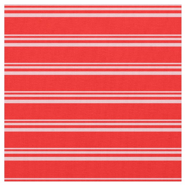 Pink & Red Stripes Pattern Fabric (Close Up)