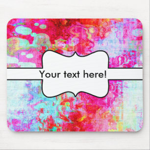 Pink red texture mouse mat