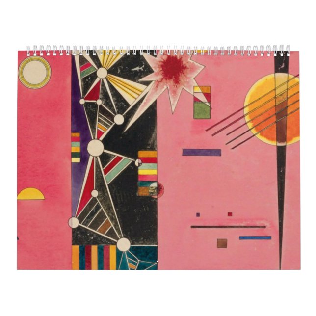 Pink Red Wassily Kandinsky Calendar (Cover)