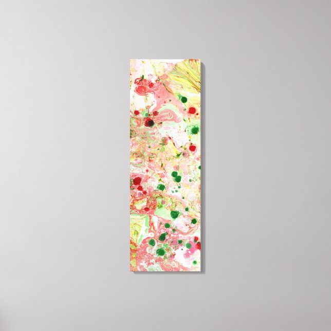 Pink Red Yellow Green Trendy Modern Colourful Canvas Print (Front)