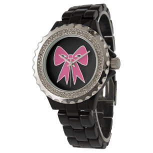Pink Retro Bow Watch