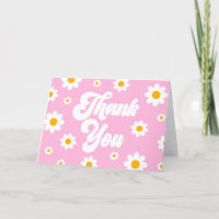 Pink Retro Daisy Flower Party