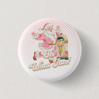 Pink Retro Groovy Santa Claus-Oh What Fun Party