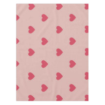 Pink Retro Heart Y2K Pattern With Pink Background