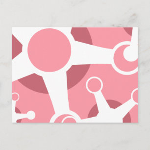 pink retro jax. postcard