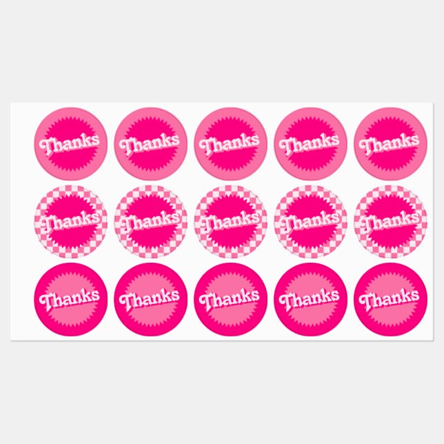 Pink Retro Malibu Seal | (Sheet)