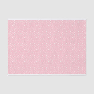 Pink Retro Snowflakes and Stars Tissue Paper