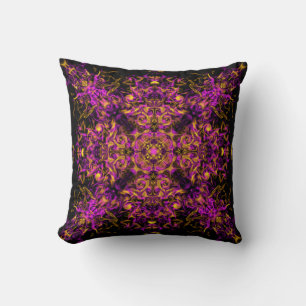 Pink retro vintage Bohemian Mandala Cushion
