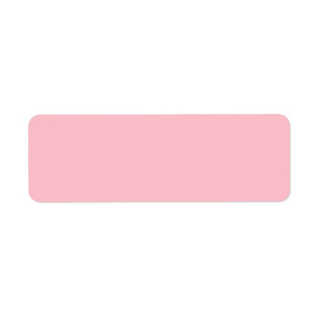 Pink Return Address Label (Front)